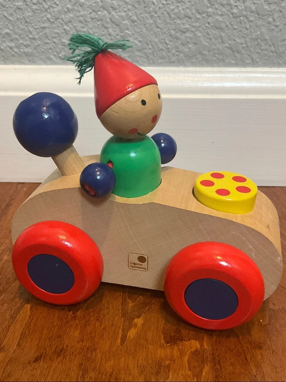 Wooden Pull-Along Car Toy